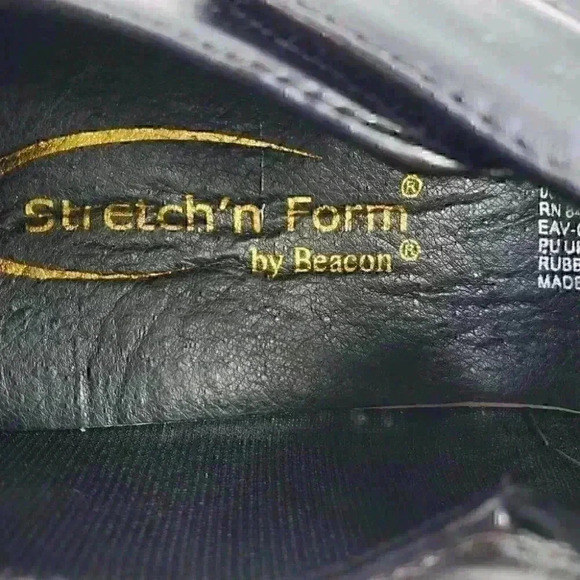 Stretch'n Form by Beacon Adjustable Strap Black Women Comfort Shoes Size 6W New - Picture 12 of 12